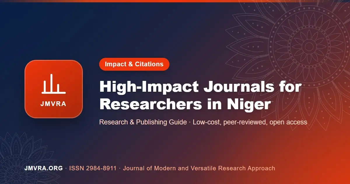 High Impact Factor Journals in Niger: How to Find and Choose Them — JMVRA guide banner