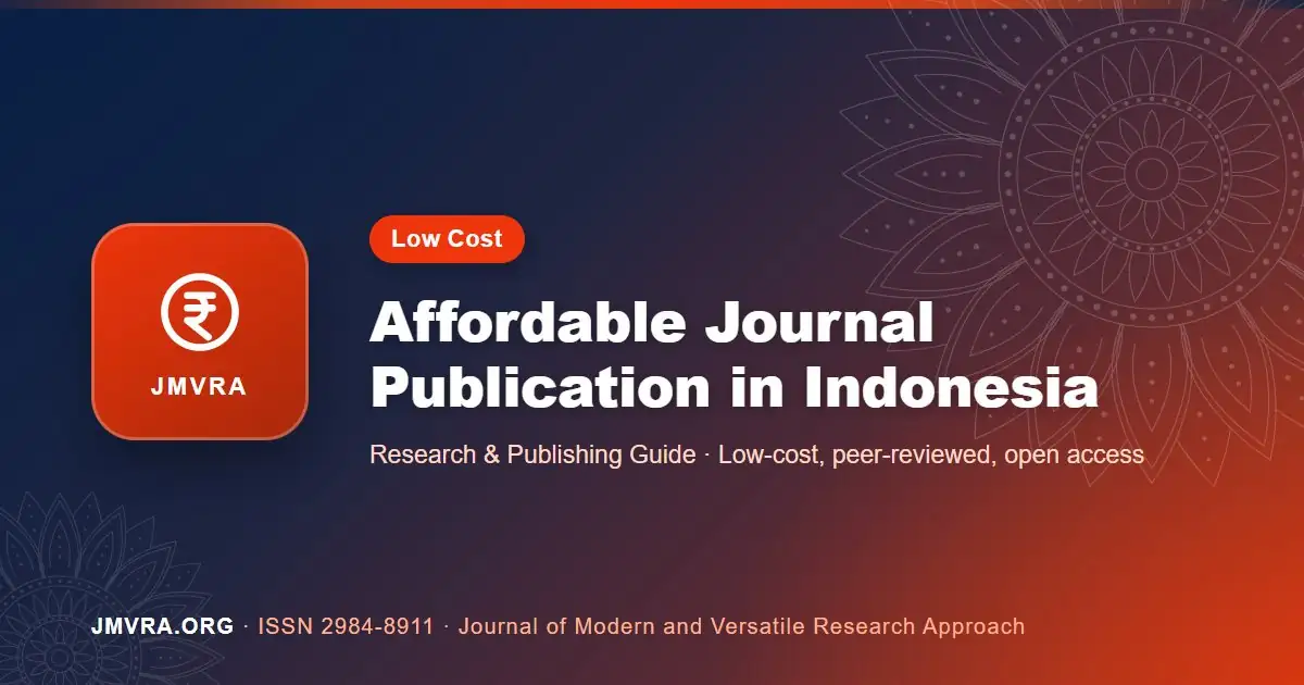 Low-Cost Journal Publication in Indonesia: An Affordable Publishing Guide — JMVRA guide banner